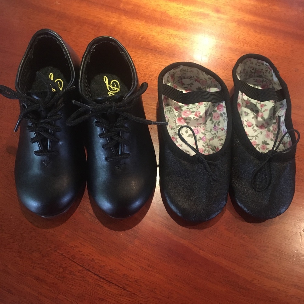 Size 9 ballet and tap shoes